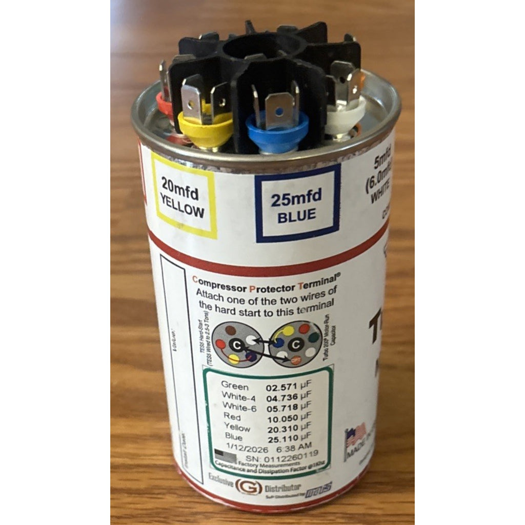 NEW Turbo 200 Motor Run Capacitor Amrad Universal 2.5-67.5 MFD Capacitor