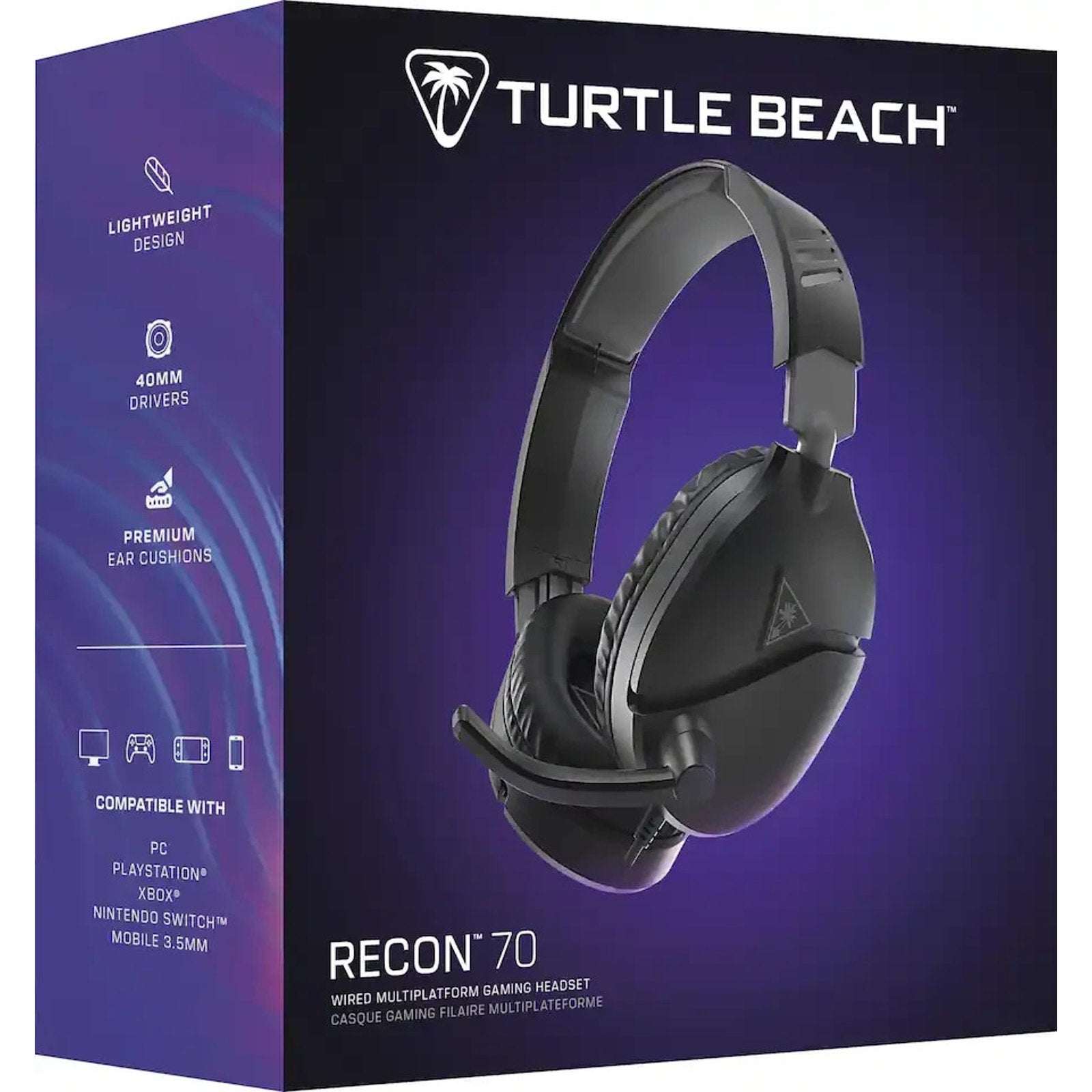 Turtle Beach Ear Force Recon 70P WIRED Gaming Headset Headphones in Black