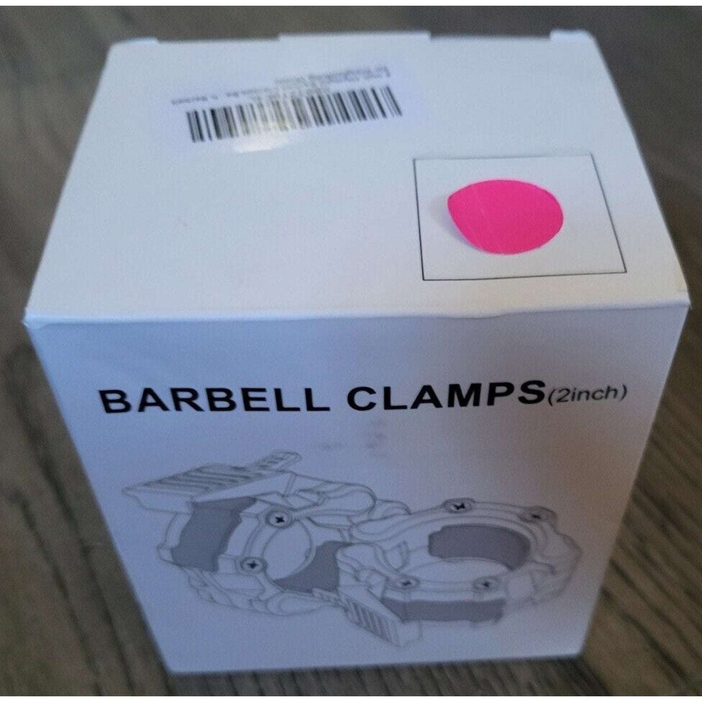 2PC Olympic 2" Barbell Clamps Quick Release Standard Bar Weight Plates Rose Pink