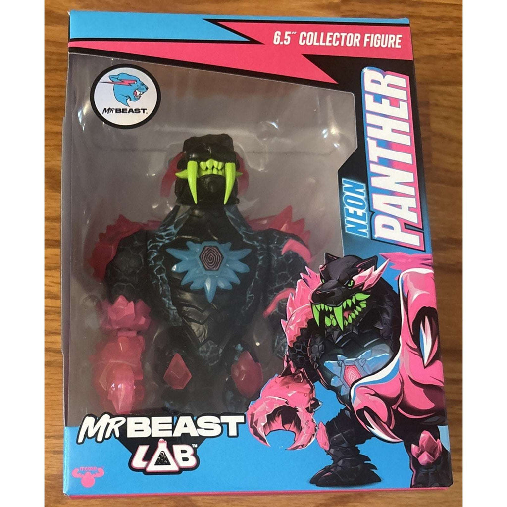 MrBeast Mr Beast Lab 6.5" Neon PANTHER COLLECTOR FIGURE NEW!