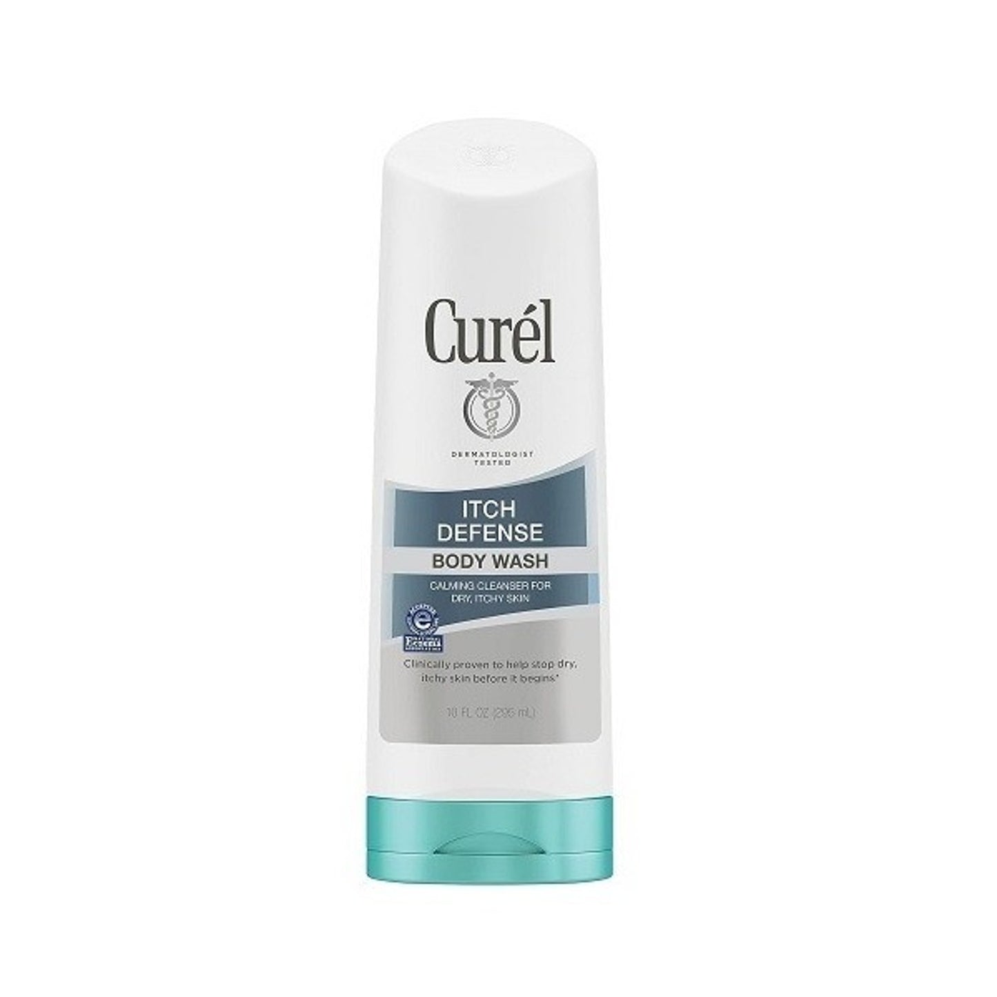 Curel Itch Defense Daily Calming Body Wash Soap-Free for Dry, Itchy Skin 10floz