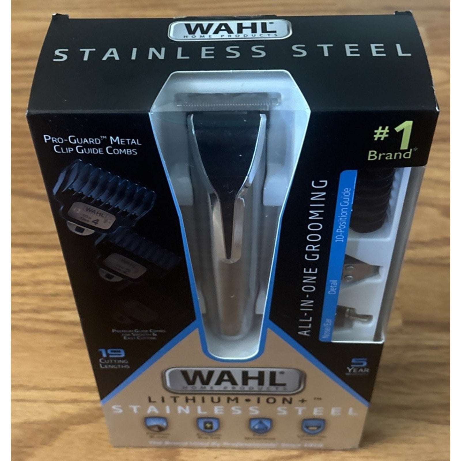 Wahl Lithium-Ion Stainless Steel All In One Waterproof Grooming Trimmer Cordless