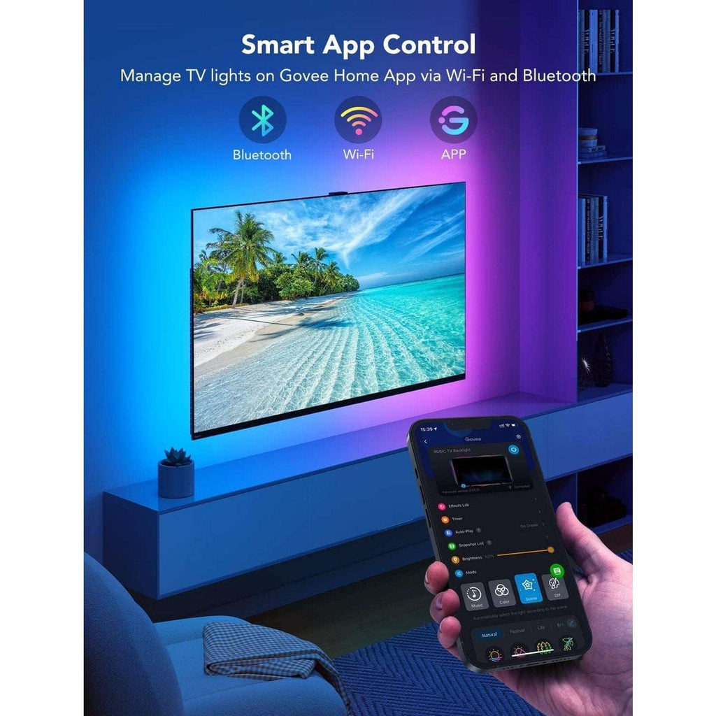 Govee RGBIC TV LED Backlight for 70-80 inch TVs App & Voice Control, Music Sync