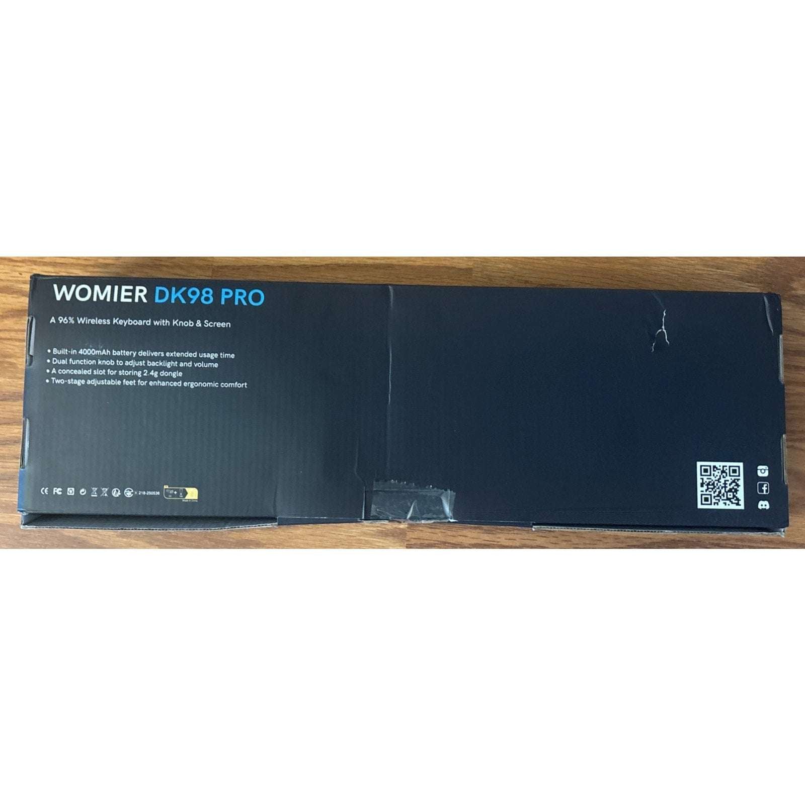 Womier DK98Pro 96% Wireless Tri-Mode RGB Smart Membrane Keyboard MultiMedia Knob