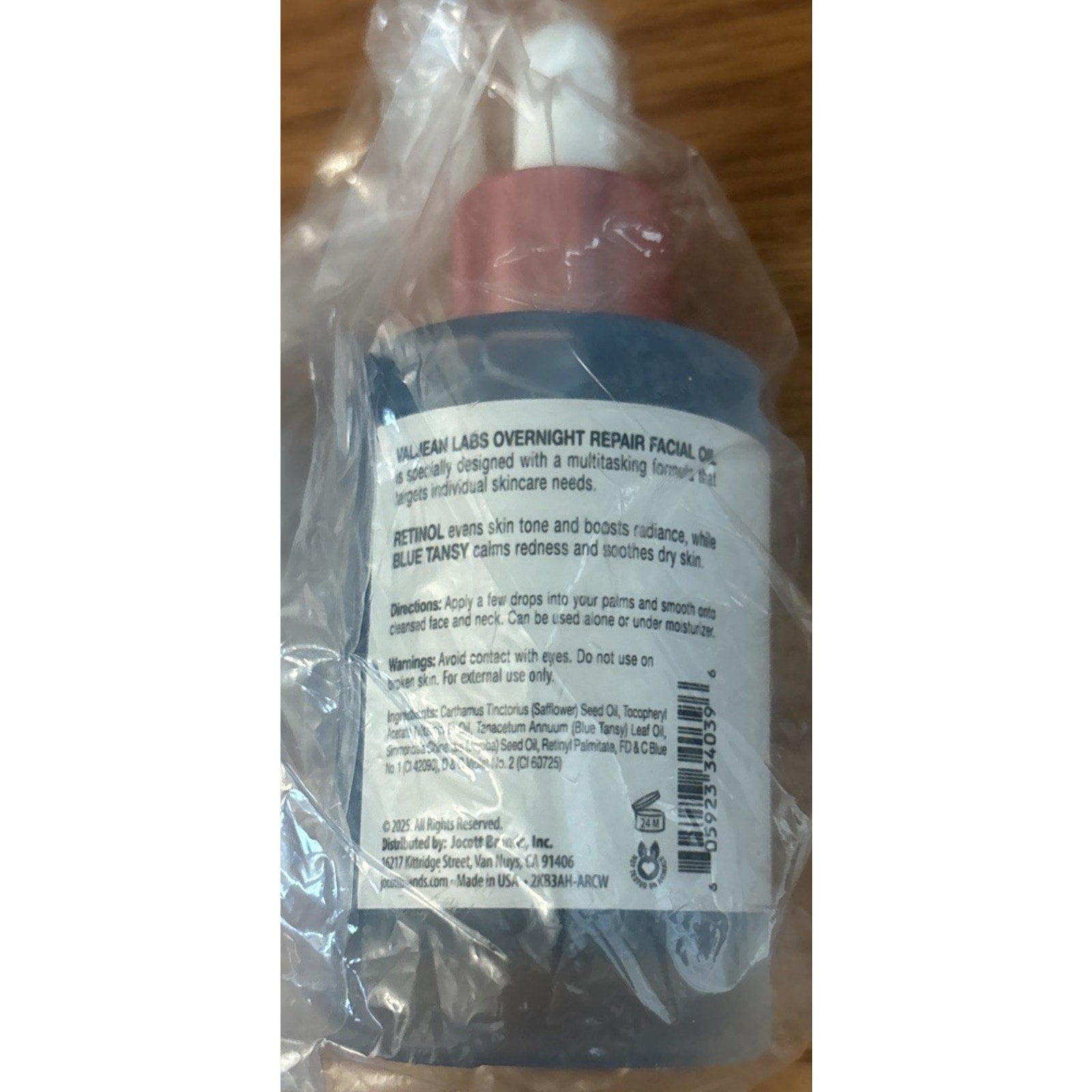 VALJEAN LABS - OVERNIGHT REPAIR Facial Oil With Retinol & Blue Tansy - 1.83 oz