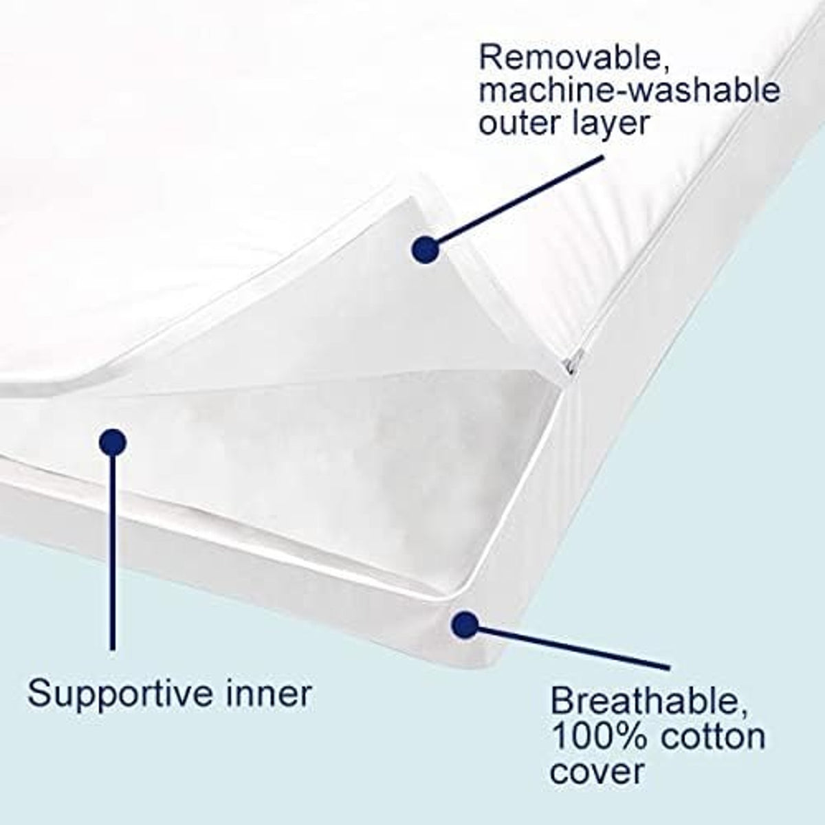 Set of 2 ACCURATEX Adjustable Queen Sz Bed Pillows Hybrid Shredded Memory Foam
