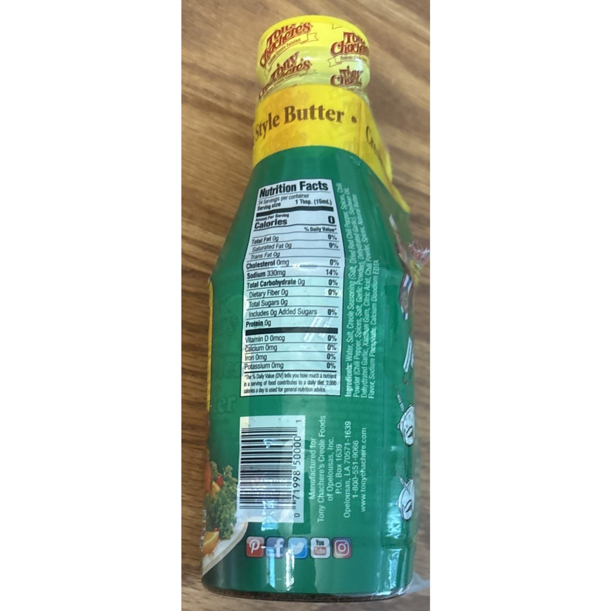 Tony Chachere's Injectables Creole Cajun Style Butter Marinade 17oz - Lot of 2