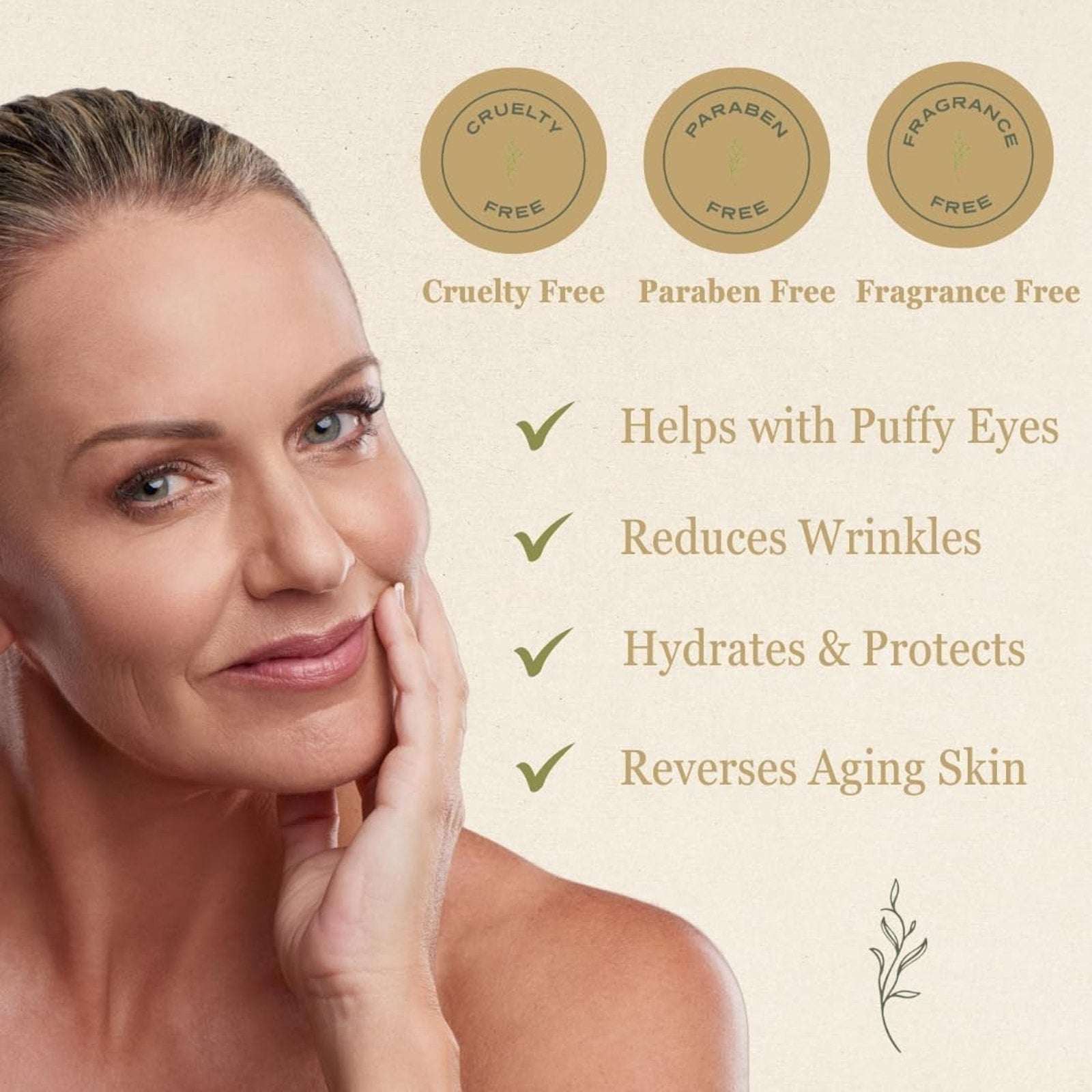NutraVive Eye Cream - Revive, Firm & Lift Tired & Puffy Eyes Anti-Aging Collagen