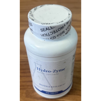 250 Tabs Biotics Research Hydro-Zyme Betaine Hydrochloride HCL Gut Hydrozyme