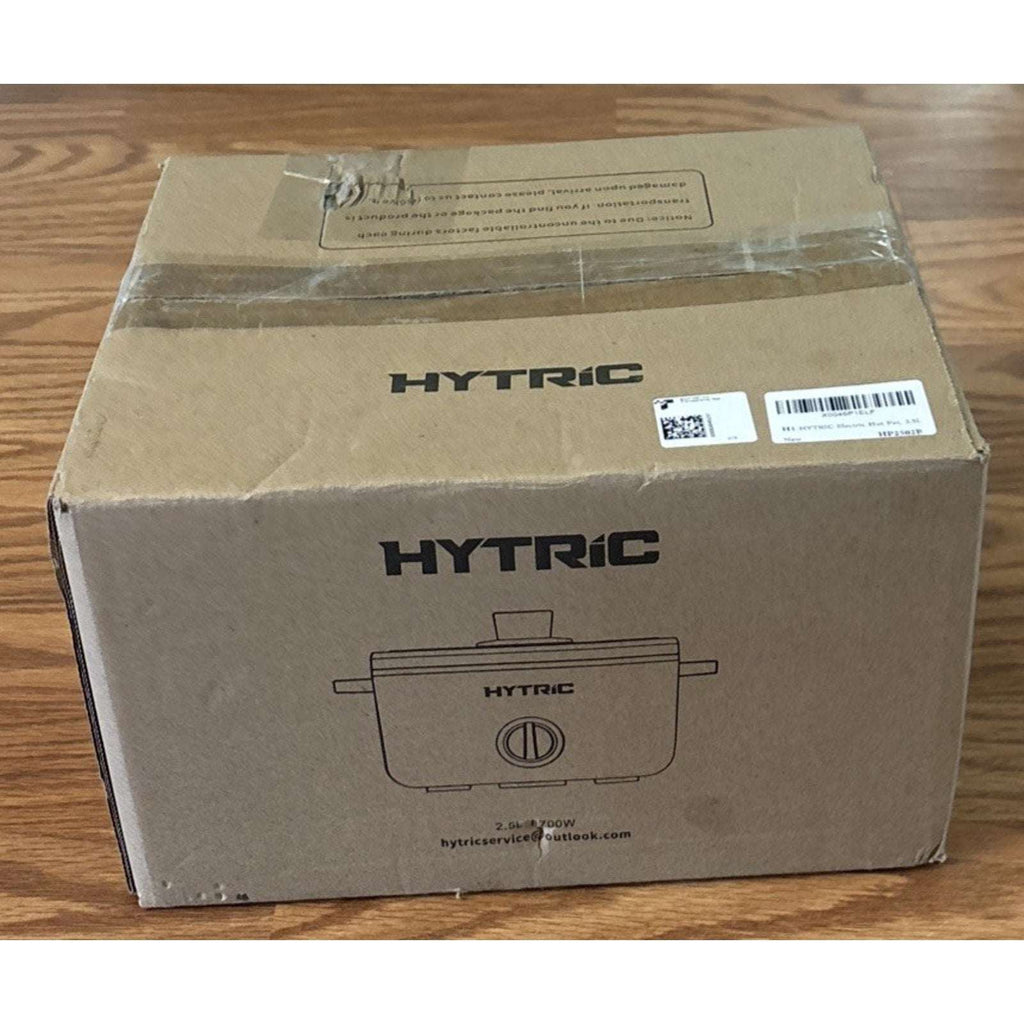 HYTRIC 2.5L 2.6Qt Electric Hot Pot Ramen Cooker Dual Power 300W 700W RV Dorm Blk