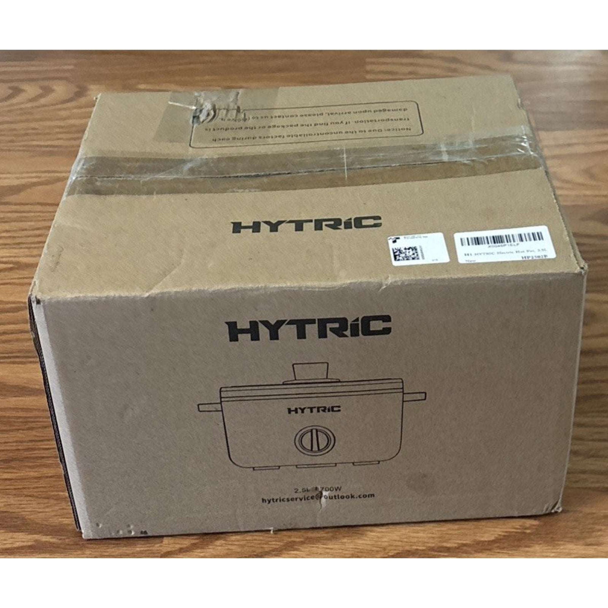 HYTRIC 2.5L 2.6Qt Electric Hot Pot Ramen Cooker Dual Power 300W 700W RV Dorm Blk