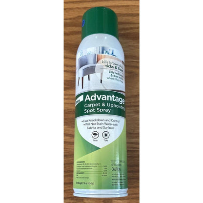 Bayer Elanco Advantage Carpet & Upholstery Spot Spray, 16oz Ticks Fleas Bedbugs+
