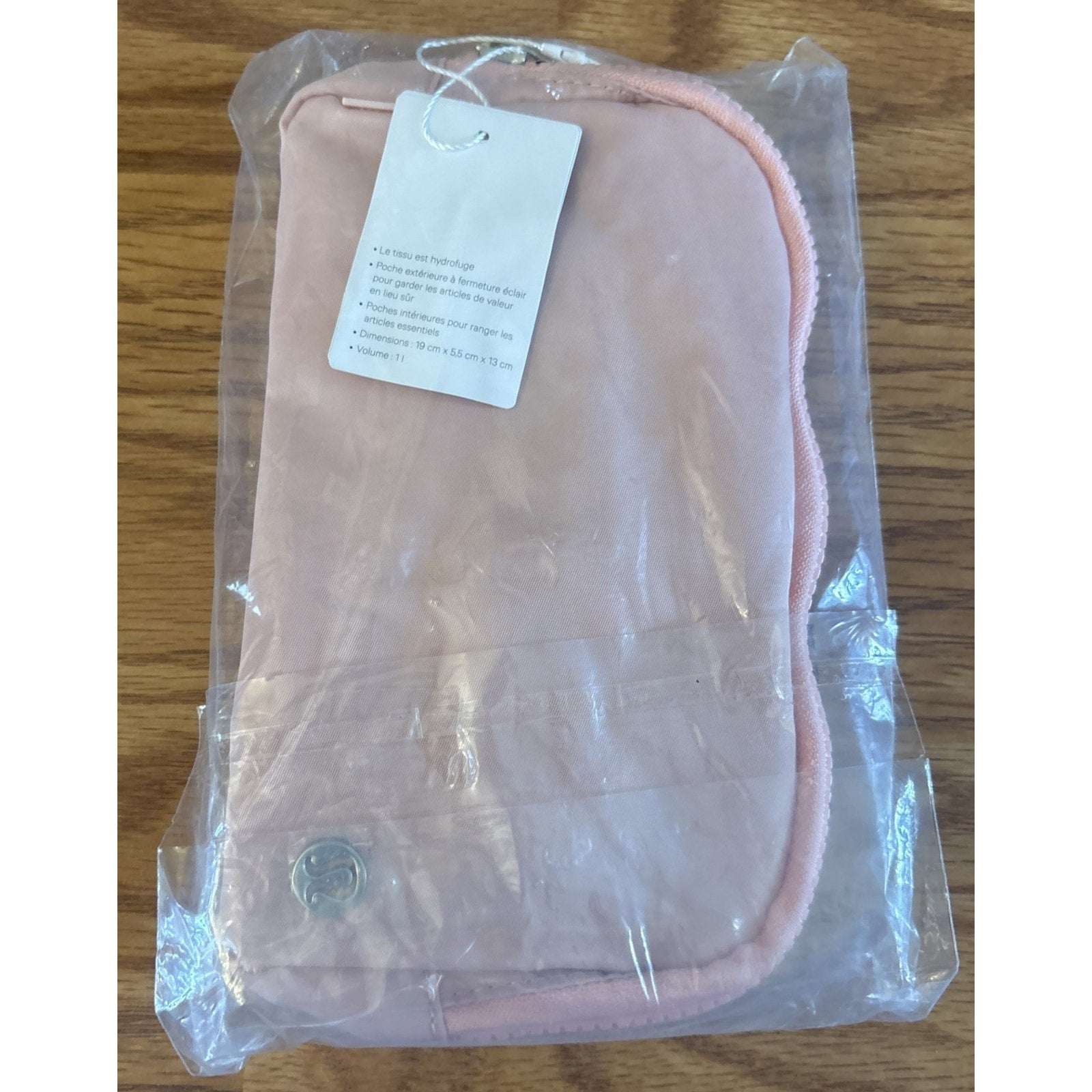 NWT Lululemon Everywhere Wordmark Crossbody Belt Bag Fanny Pack 1L Pink /Silver