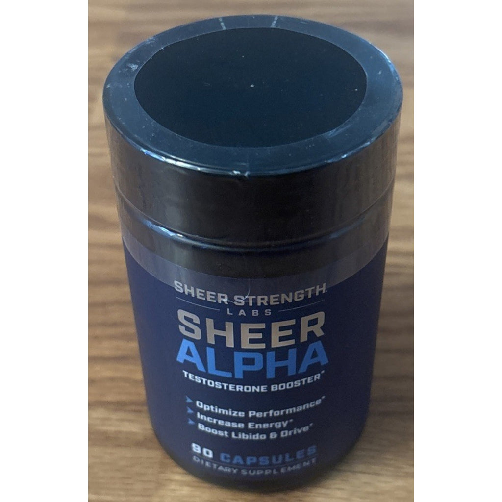 Sheer Strength Labs – Sheer Alpha Testosterone Booster (90 Capsules) EXP 10/2028