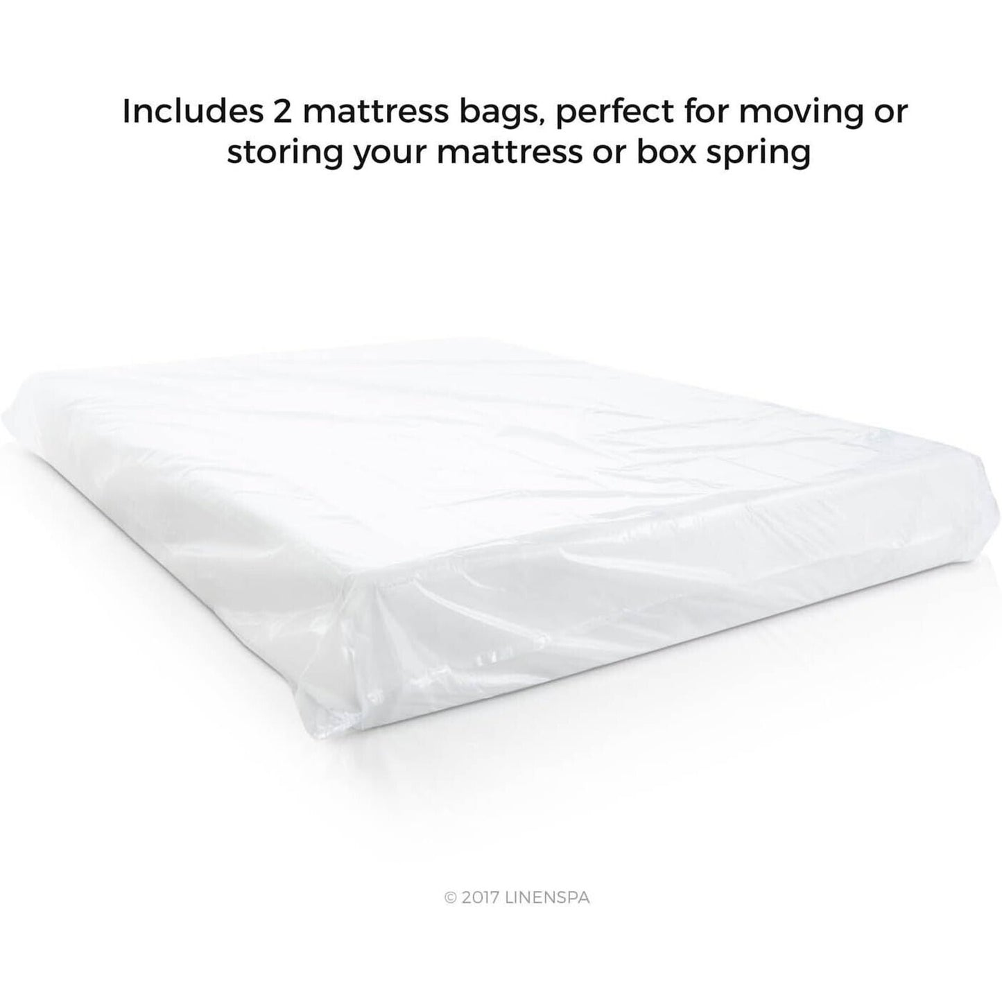 2-Pack King / Cali King Mattress Bag Cover Moving & Storage Linenspa 94" x 96"