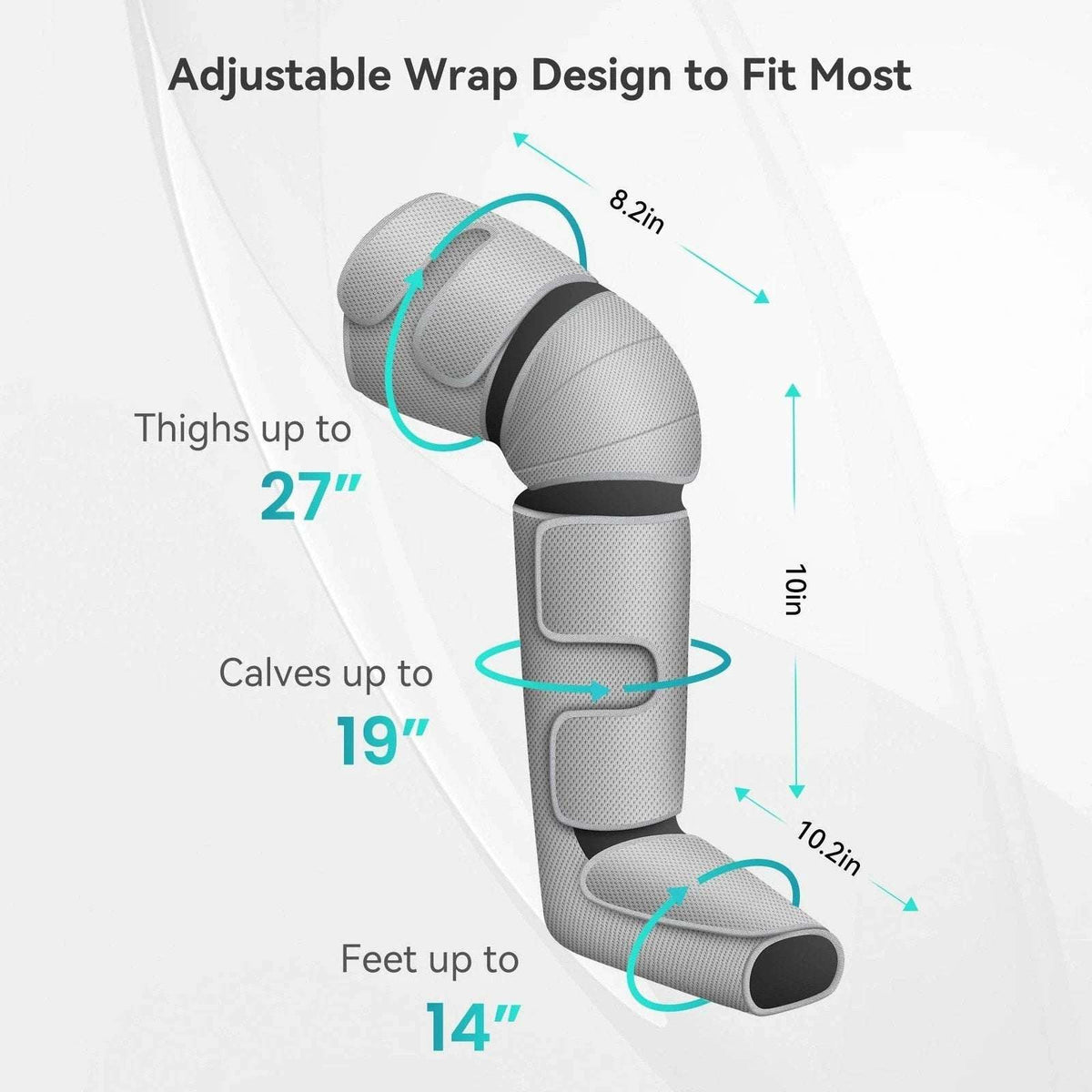 Snailax Air Compression Leg Massager with Heat Thighs, Calf, Knee, Foot Massager