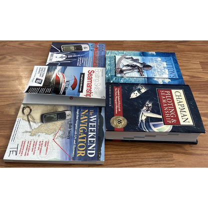 5 Nautical Navigation, Boating, GPS, Mariners Books Dutton's Chapman US Coast Gu