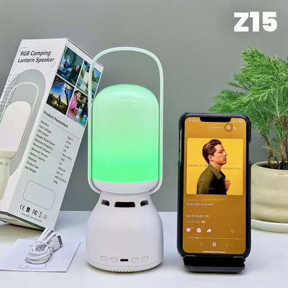 Rechargeable Camping Tent Lantern with Bluetooth Speaker Outdoor Table RGB Light