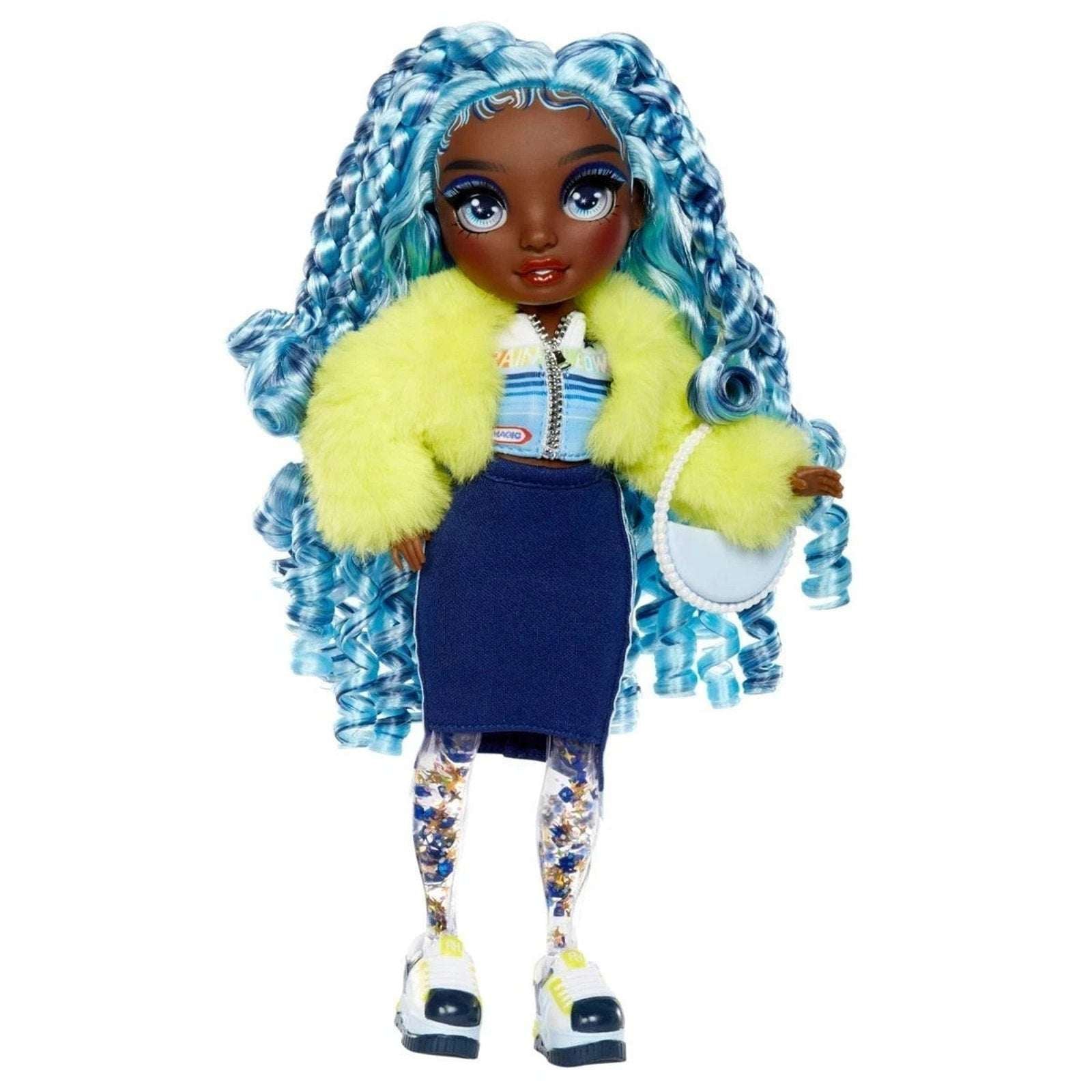Rainbow High Sparkle & Shine Blue Hair 11" MARINA Doll Liquid Sparkles Legs MGA