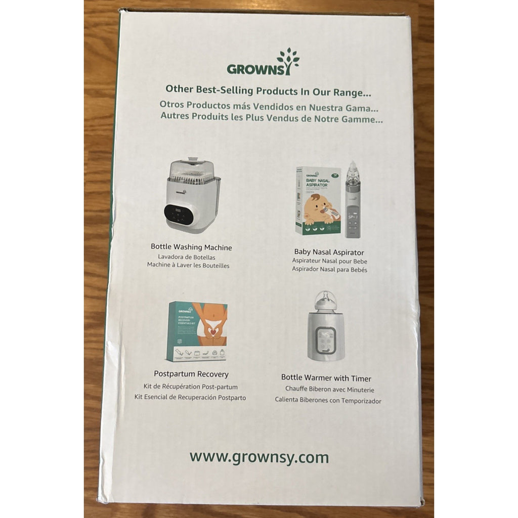 Grownsy Bottle Sterilizer and Dryer Model LS-BE916, Compact Electric Steam Baby