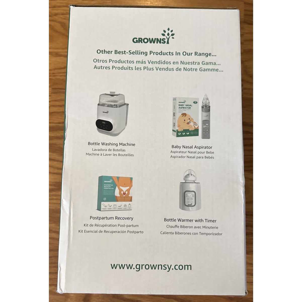 Grownsy Bottle Sterilizer and Dryer Model LS-BE916, Compact Electric Steam Baby