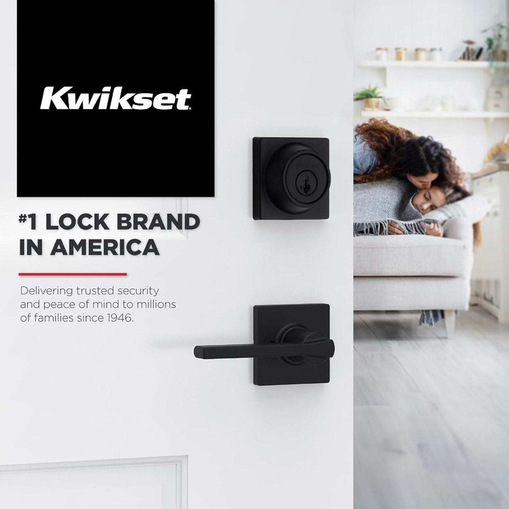 2 Kwikset 92001-605 Casey Passage Hallway Closet Door Square Lever Set in Chrome
