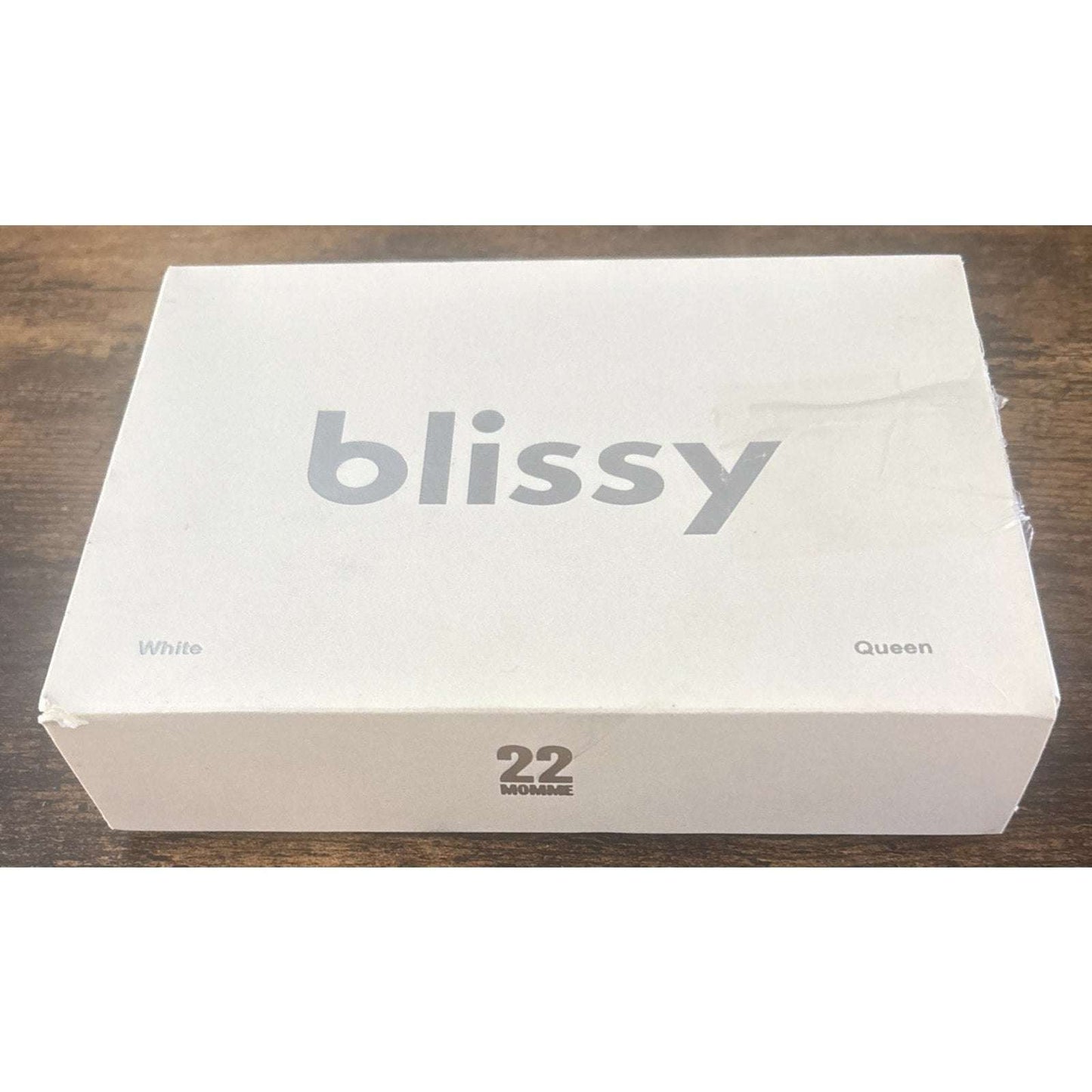 Blissy 100% Pure Mulberry Silk 22 MOMME White Pillow Case QUEEN Size
