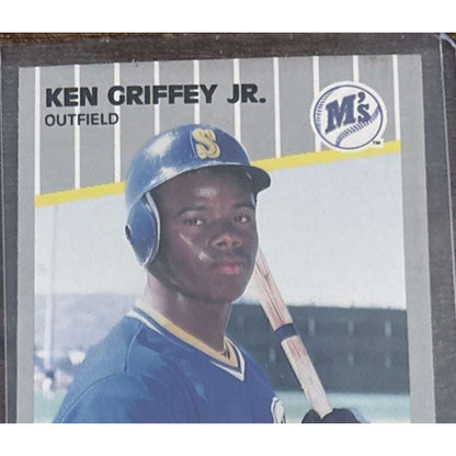 1989 FLEER MLB #548 KEN GRIFFEY JR - RC Rookie Card - Marniners - Pack to Sleeve