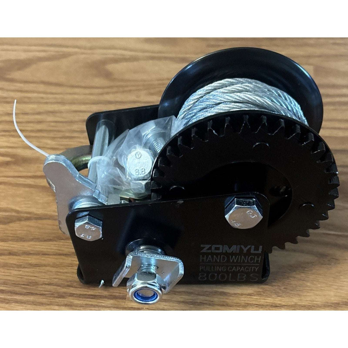 800LBS Hand Crank Winch 26FT Cable Towing ATV Boat Trailer 2-Way Ratchet 3.2:1