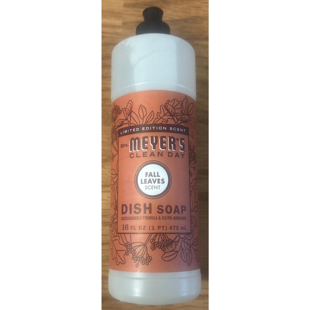 6 Bottles Mrs. Meyer’s Clean Day Fall Leaves Dish Soap Limited Edition 16oz Each