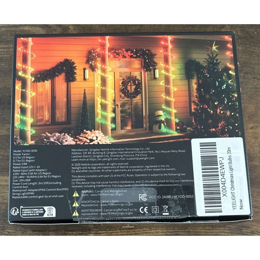 App-Controlled Bluetooth Smart RGB Christmas Lights 200 LED 66Ft w/ Music Flow