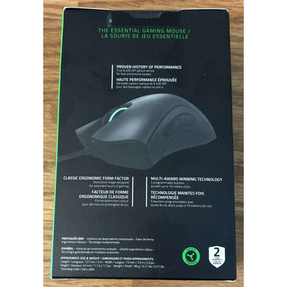 Razer DeathAdder Essential Wired Gaming Mouse Optical Sensor 6400 DPI NEW/Sealed