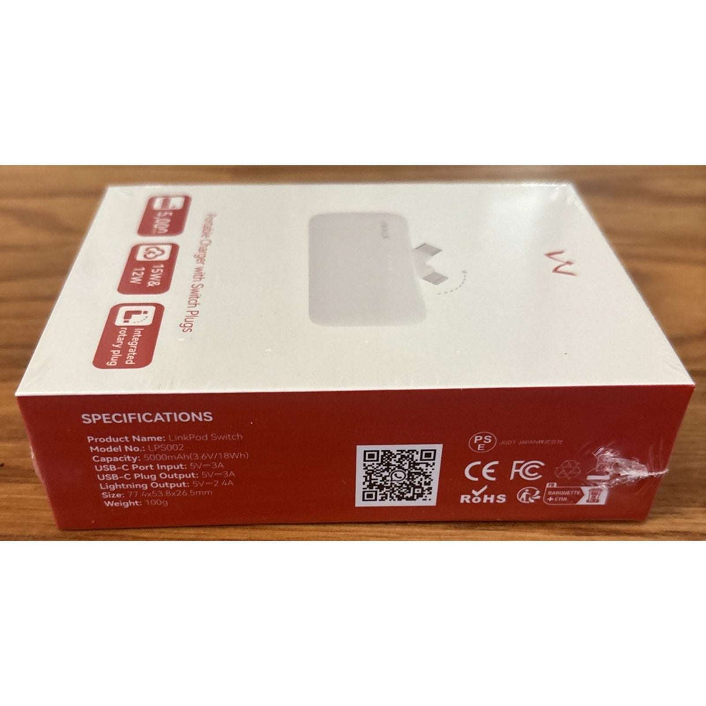 iWalk LinkPod 5000mAh Power Bank for iPhone16/15/14/13/12/11 Ser. Samsung S25/24