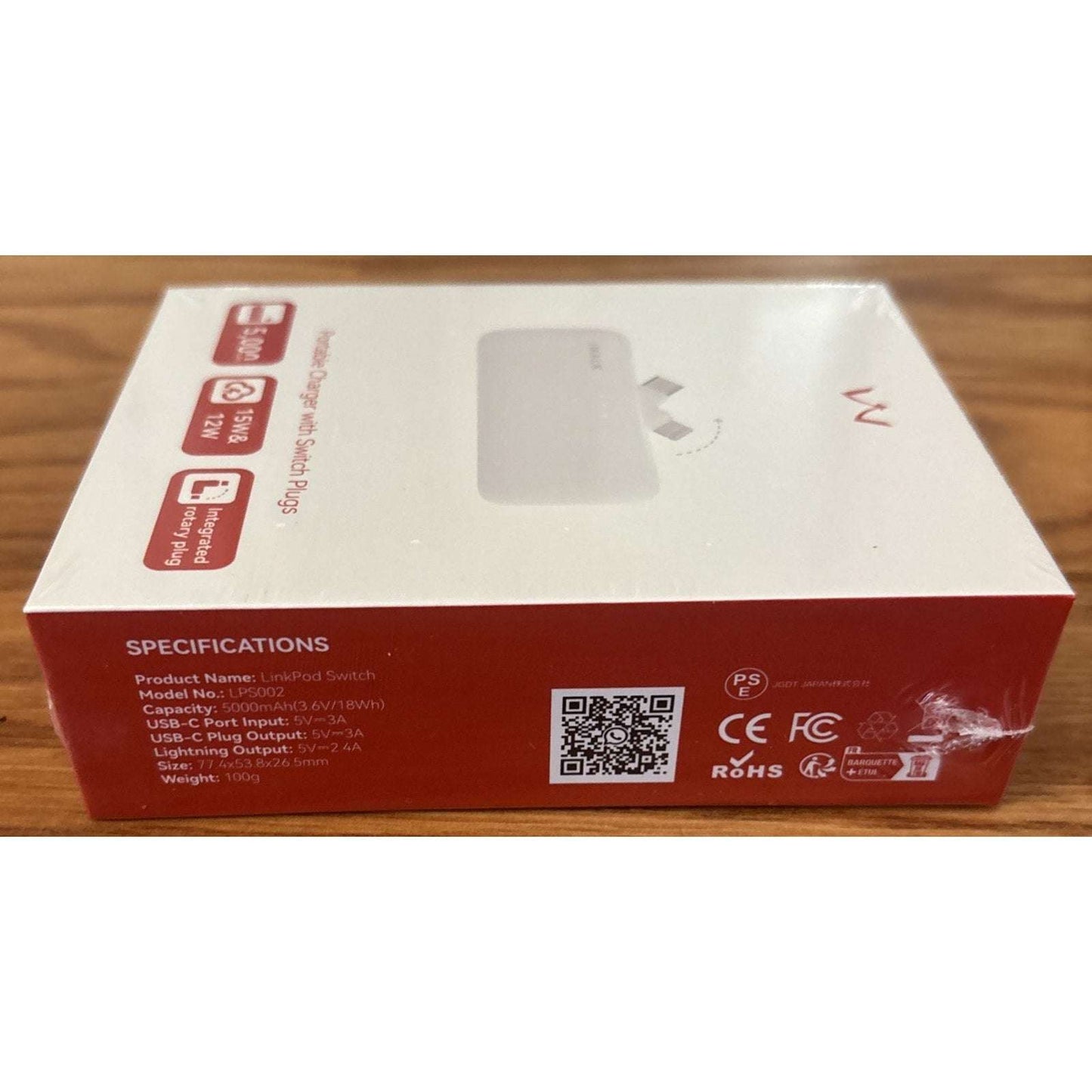 iWalk LinkPod 5000mAh Power Bank for iPhone16/15/14/13/12/11 Ser. Samsung S25/24