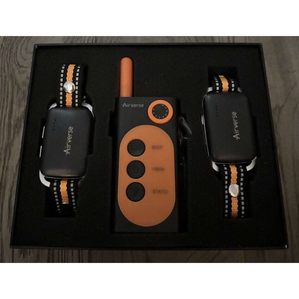 Airverse 2 Dog 1600FT Waterproof Dog Training Collar w Remote 3 Modes & Voice
