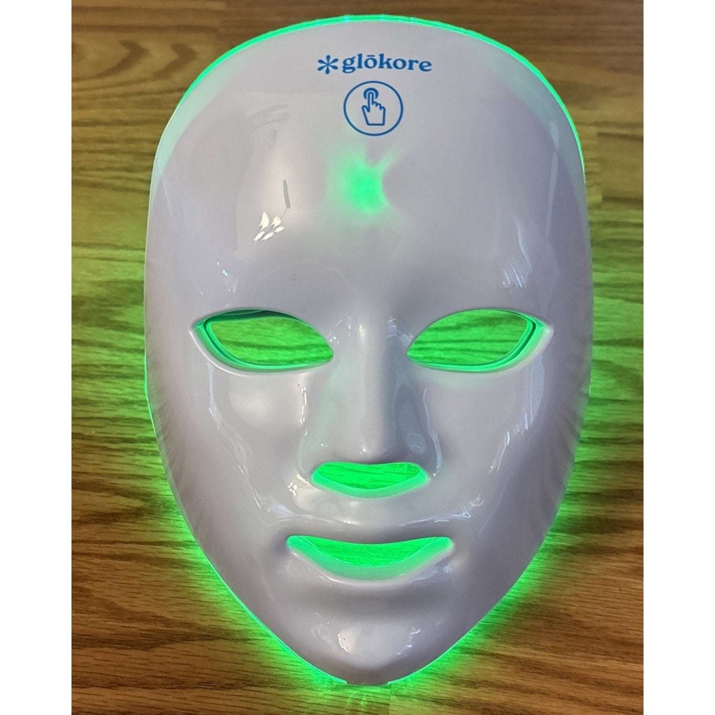 Glokore 7-in-1 LED Wireless Light Therapy Face Mask Device White Open Box New