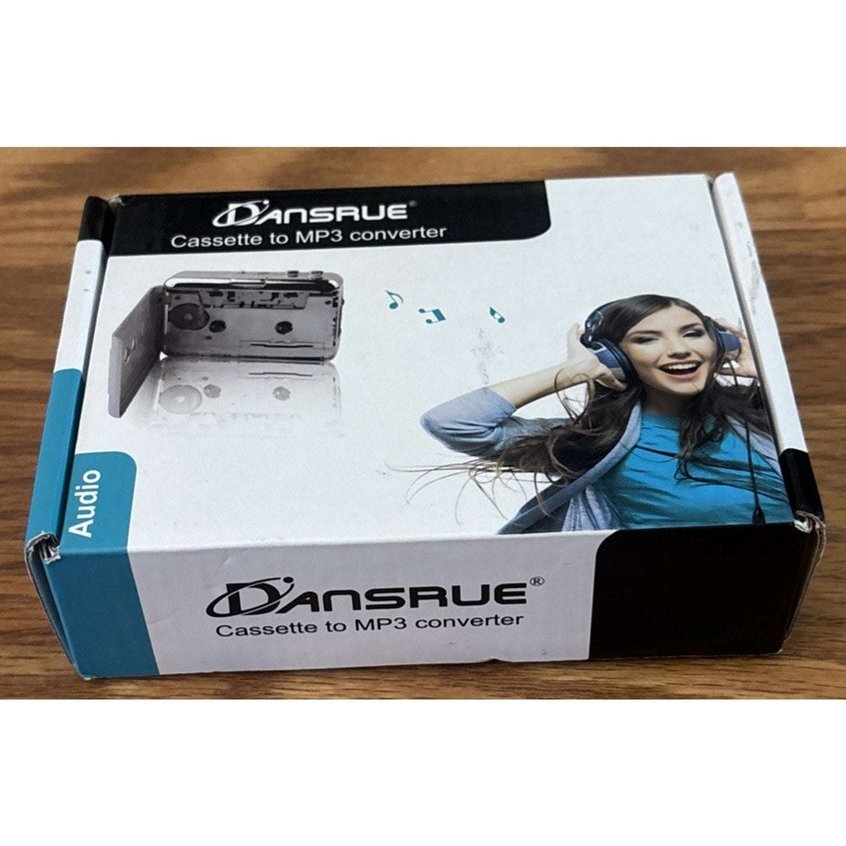 Dansrue USB Cassette Tape to MP3 Converter with Software CD and Headphones