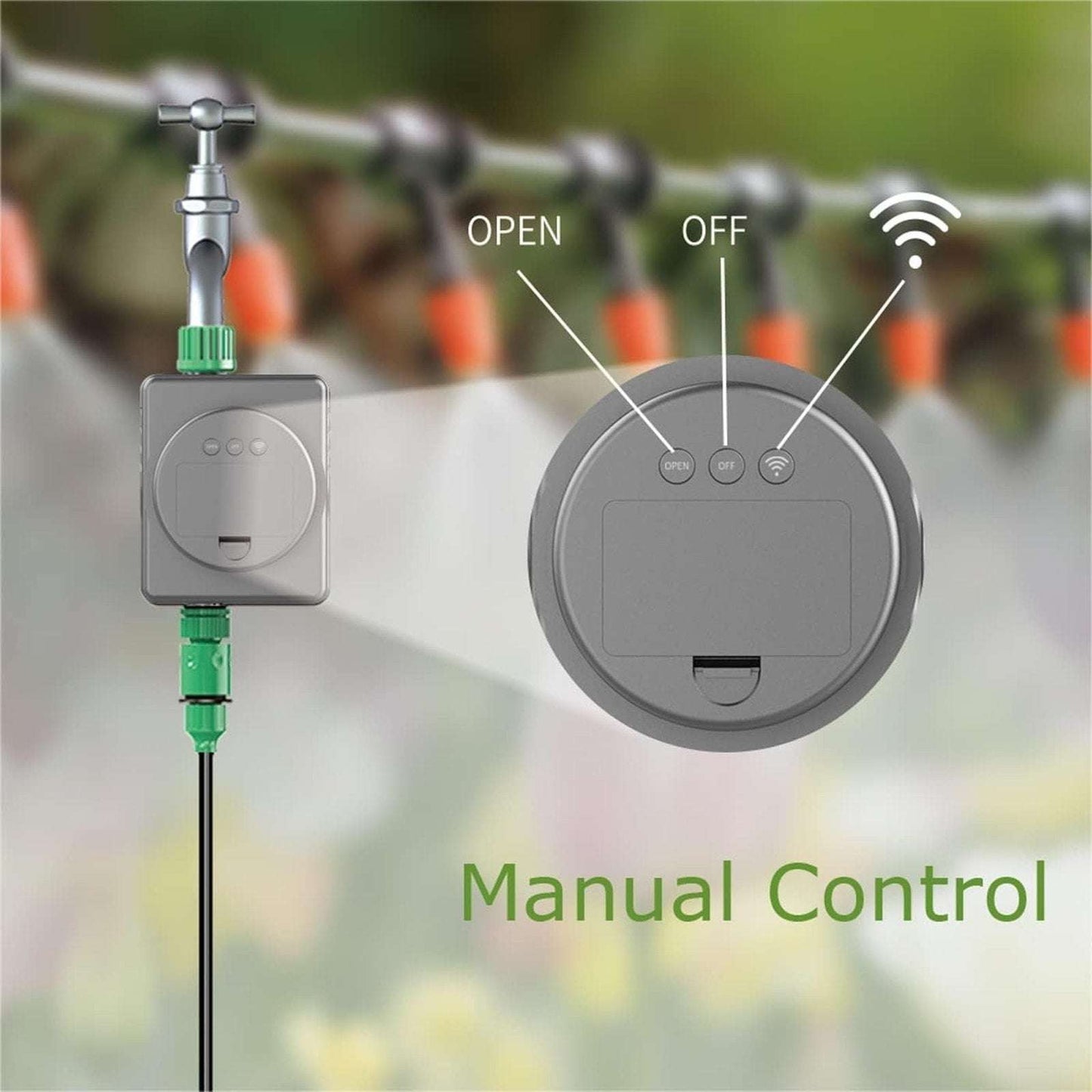 IGERESS Smart Hose Water Timer with WiFi App Control for Outdoor Yard Watering