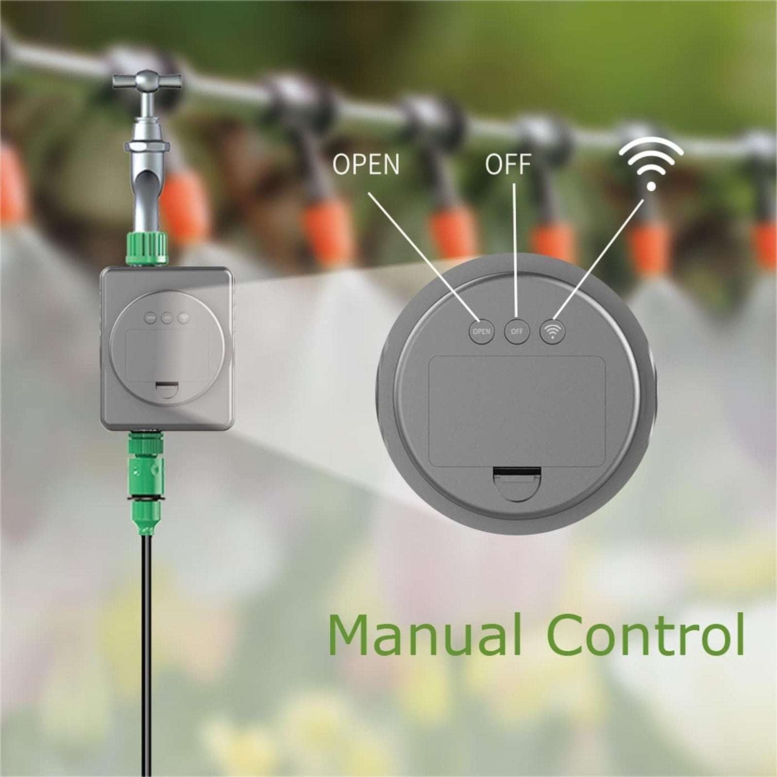 IGERESS Smart Hose Water Timer with WiFi App Control for Outdoor Yard Watering