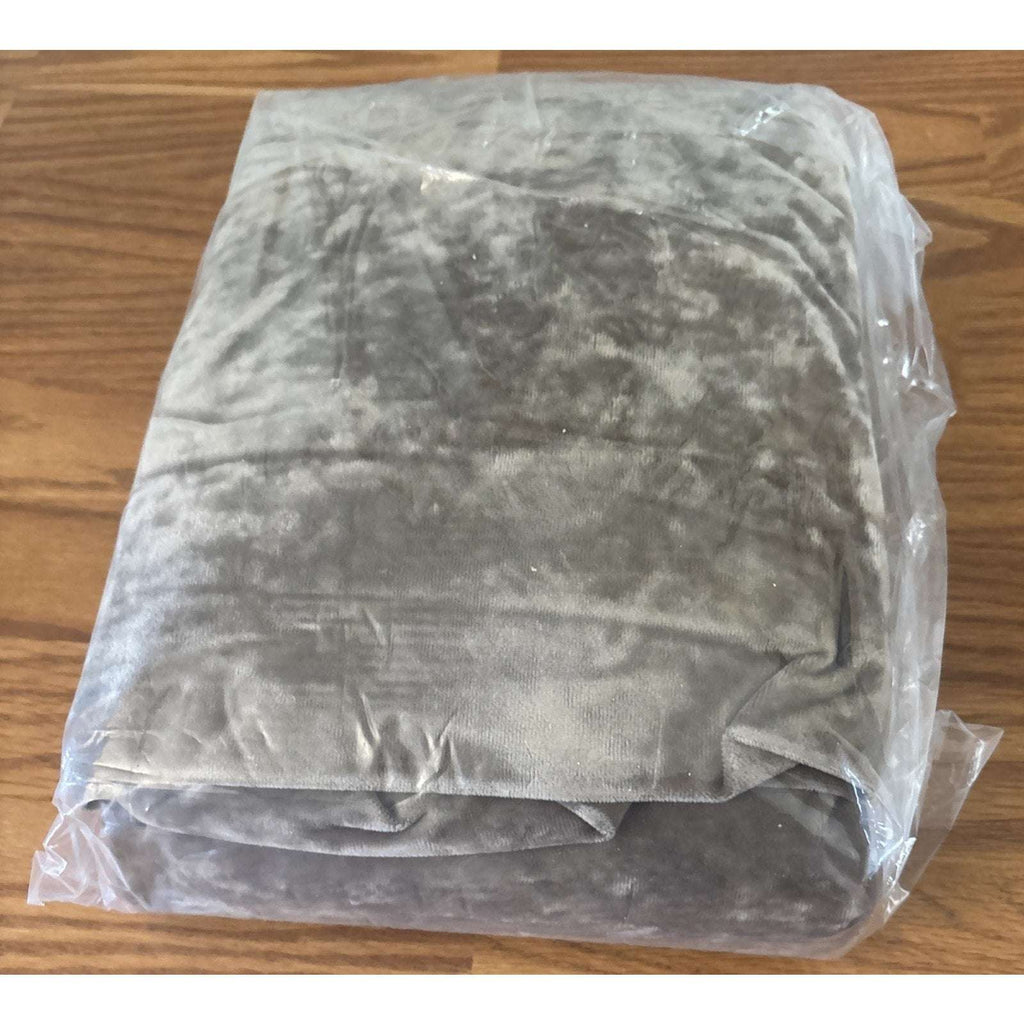 PHF Truly Velvet Fitted Sheet Queen Size Luxury Super Soft & Cozy Deep Fit Khaki