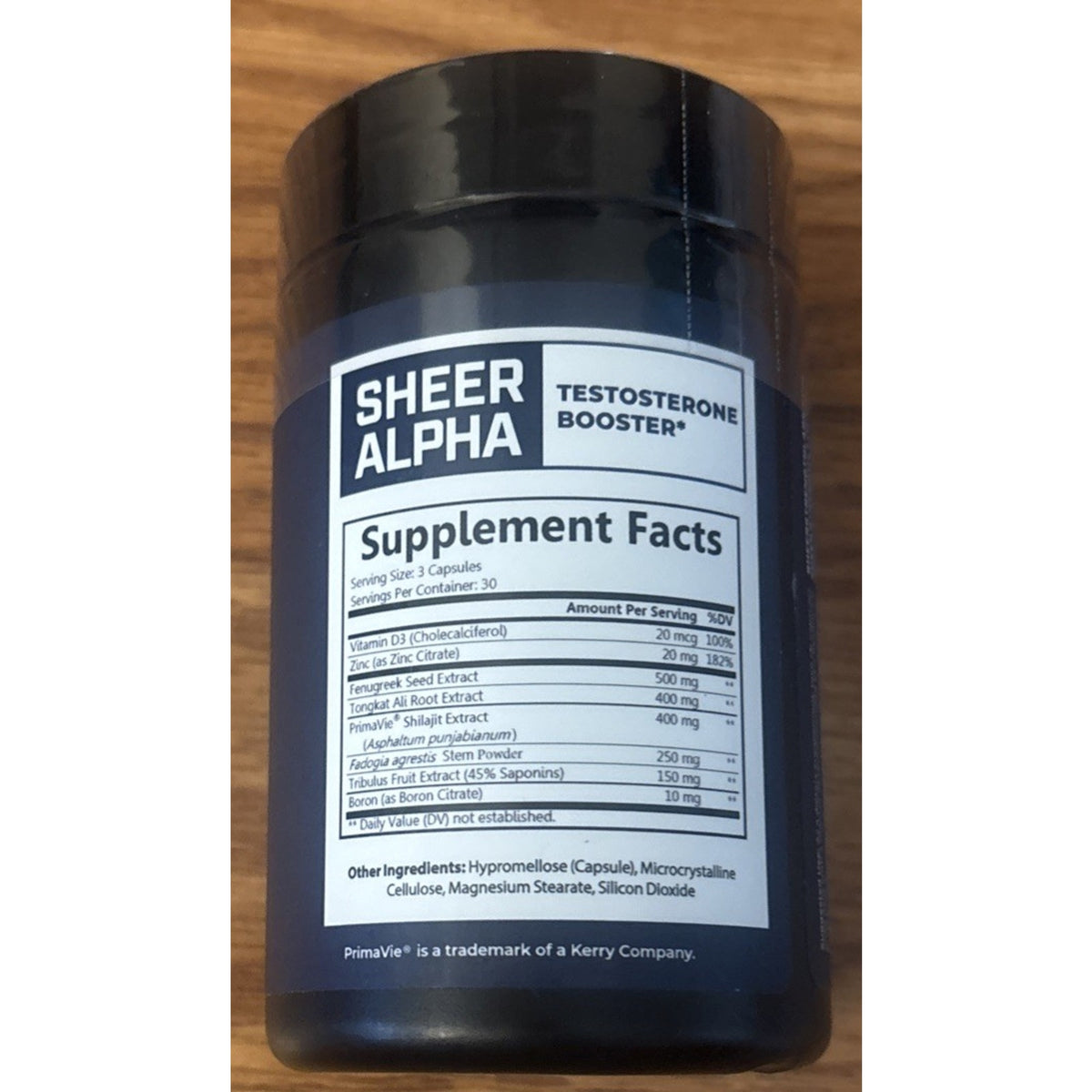 Sheer Strength Labs – Sheer Alpha Testosterone Booster (90 Capsules) EXP 10/2028