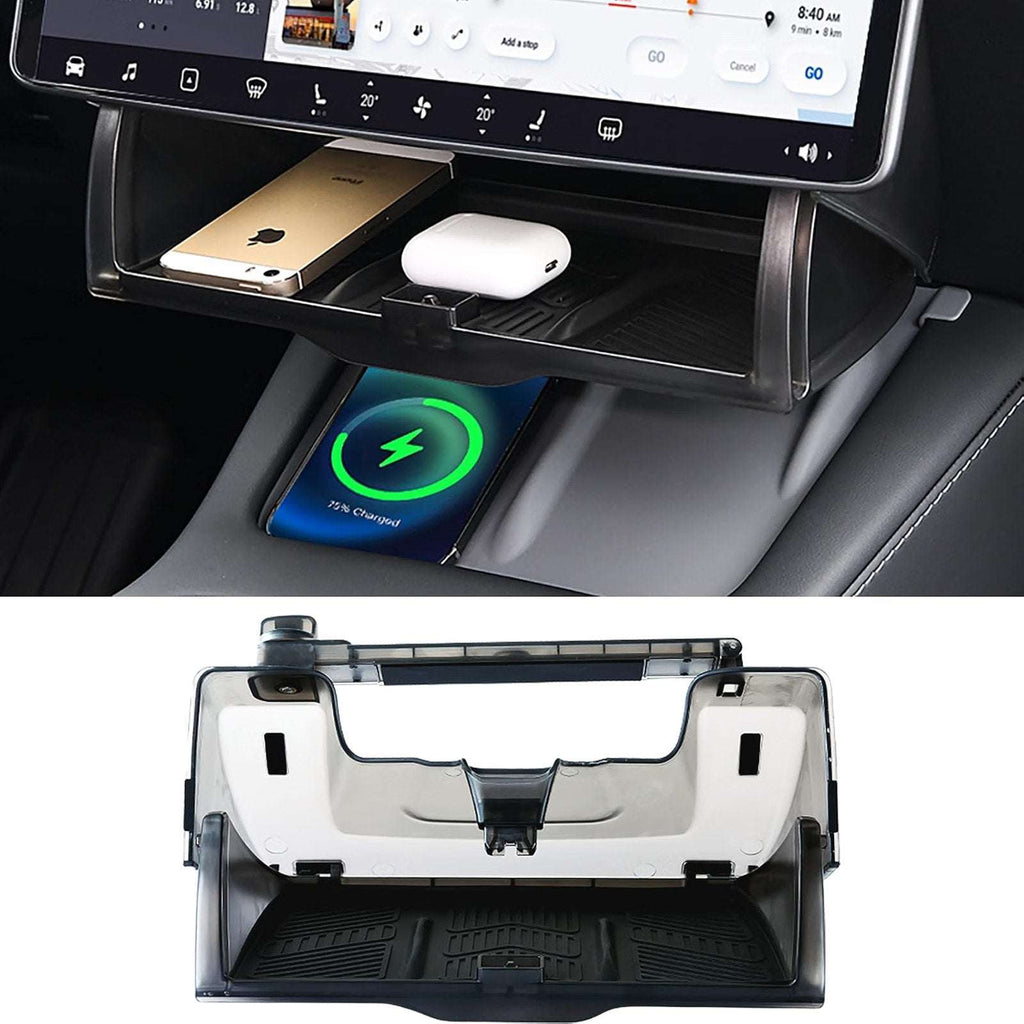 Hidden Under Screen Storage Organizer Tesla Y/3 Model Y Juniper Model 3 Highland
