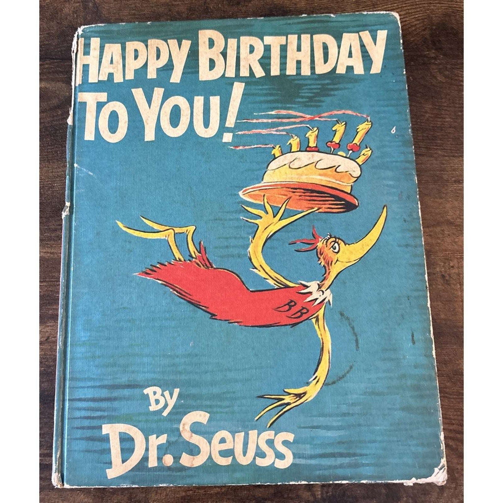 Dr Seuss "Happy Birthday To You" Large Hardcover Book 1959 True First Edition