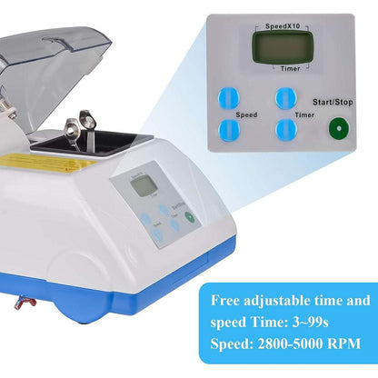 G8 40W Dental Lab Digital Amalgamator Amalgam Capsule Blend Mixer Adj. Speed Con
