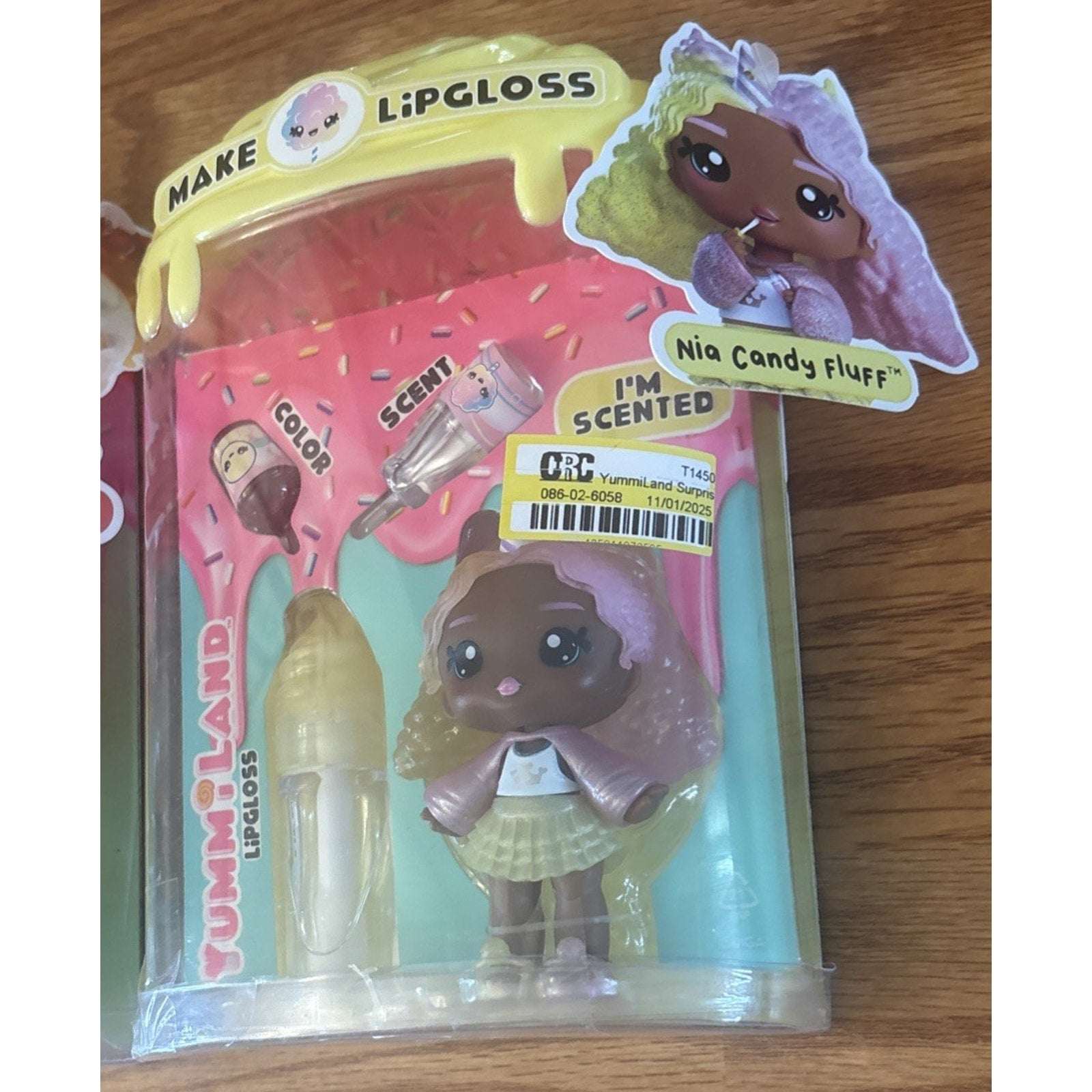 Lot Of 2 YummiLand Doll with DIY Lip Gloss Kit Amber Cinnamon & Nia Candy Fluff