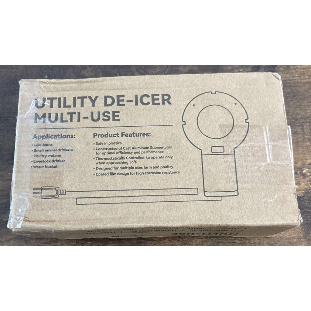 500W Utility De-Icer Submergible Chicken Water Heater for Farm Livestock Cast