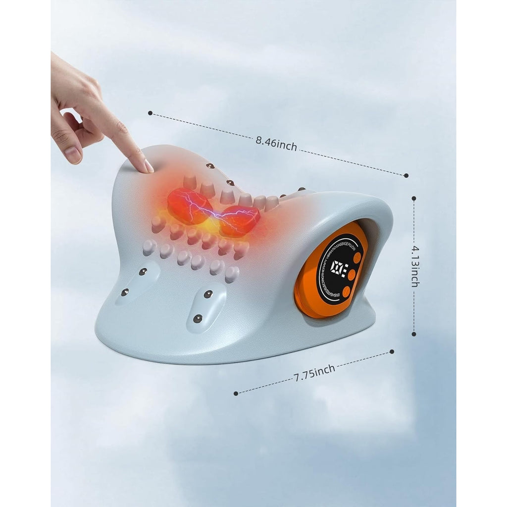 Upgraded Neck Shoulder Massager Device with Heat, Pulse & Vibration Rechargeable