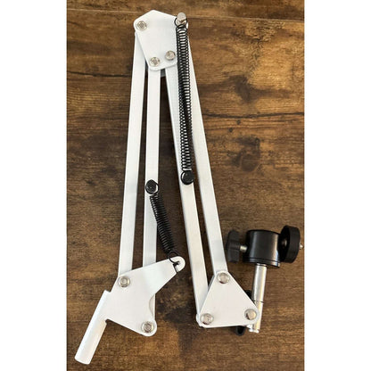 Embroidery Hoops Floor Stand Holder, 360° Rotate Hands Free + Phone Holder White