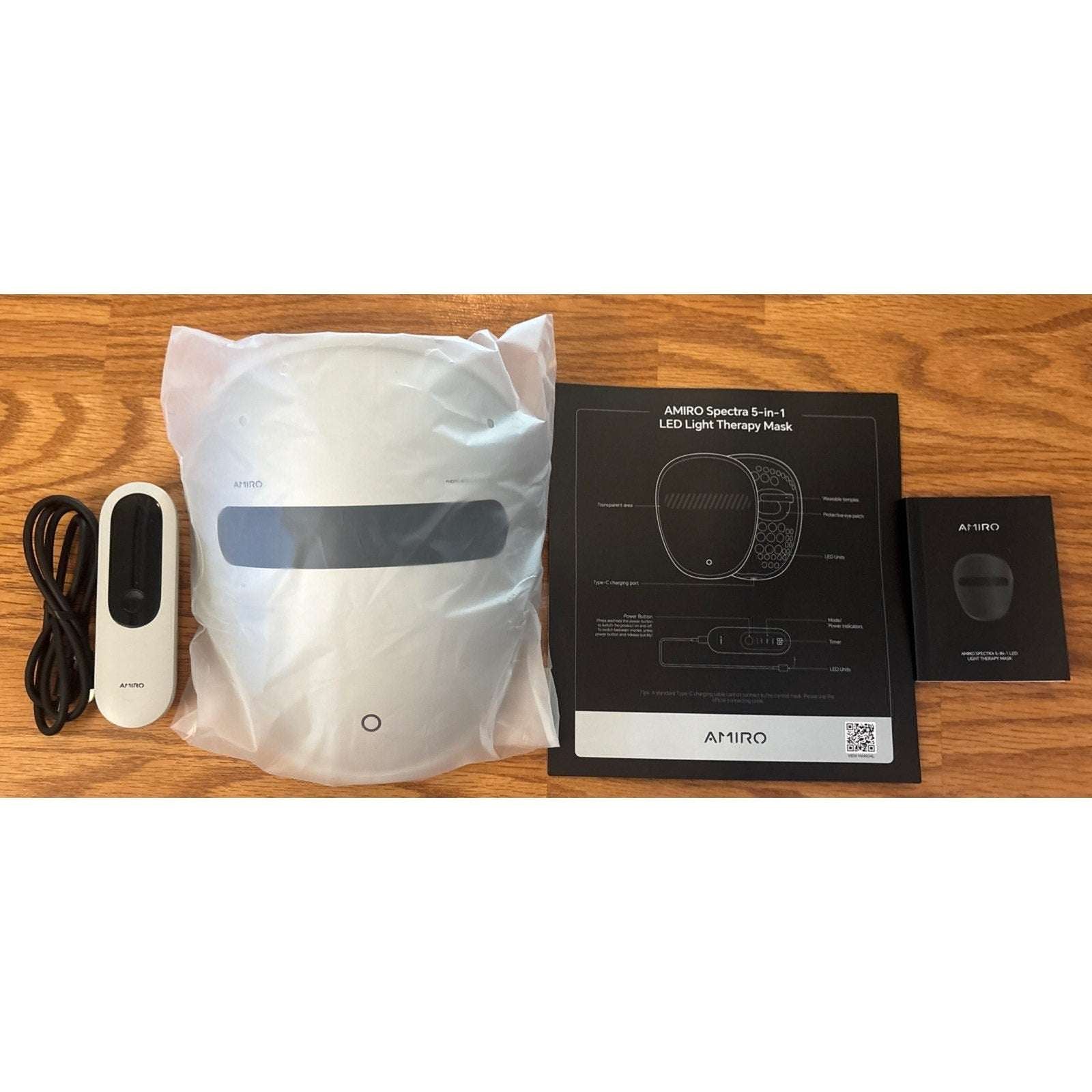 AMIRO Spectra 5 in 1 LED Light Therapy Mask Contour with Blue, Green, Red