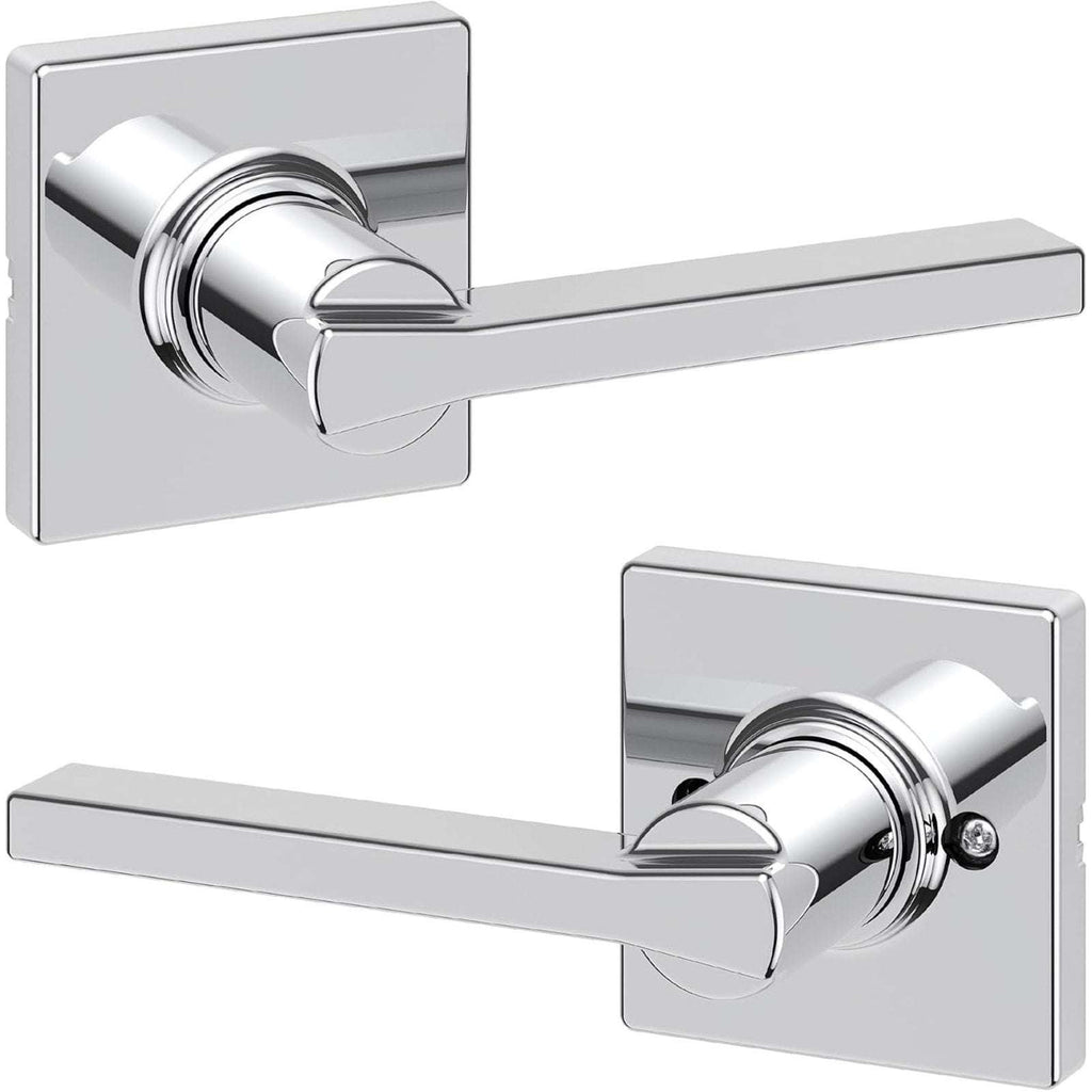 2 Kwikset 92001-605 Casey Passage Hallway Closet Door Square Lever Set in Chrome